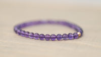 amethyst crystal genuine gemstone beading stacking bracelets crystal jewelry