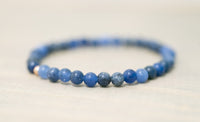 sodalite jewelry blue gemstone energy healing stacking bracelets for women chakra clearing crystals