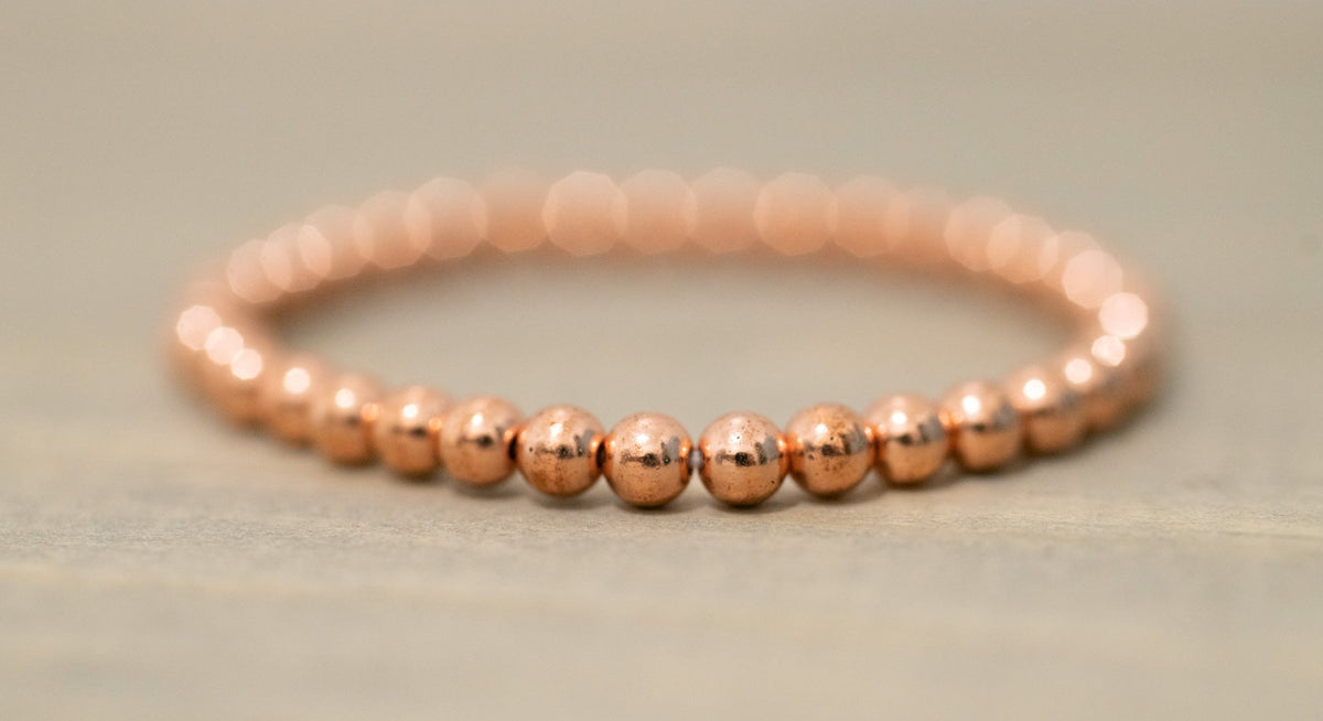 copper healing bracelet beaded stacking gemstone bracelets for women copper crystals