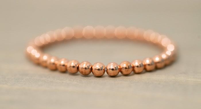 copper healing bracelet beaded stacking gemstone bracelets for women copper crystals