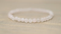 pink rose quartz crystal stacking bracelets for women beaded gemstone jewelry love stone