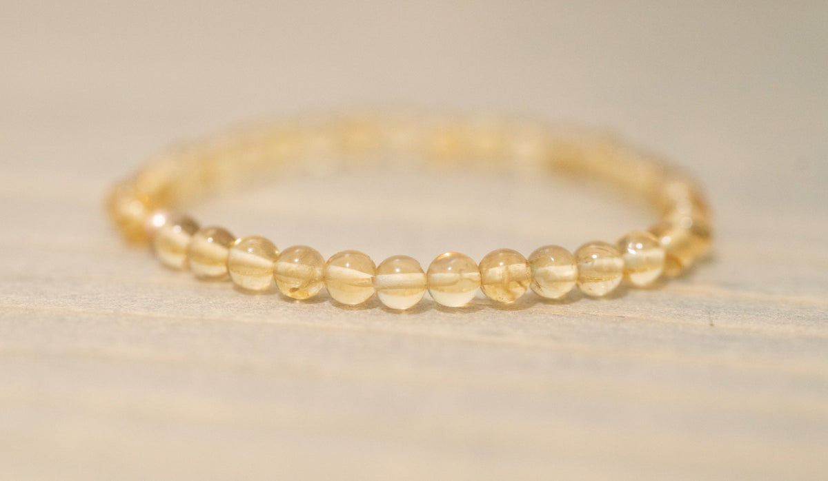 citrine crystal stacking bracelets for women small gemstone bracelet beaded jewelry manifestation energy bracelet