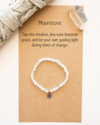 moonstone bracelet energy clearing jewelry beaded stacking bracelets for women