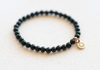 black onyx beaded stacking bracelets for women negativity banishing chakra clearing jewelry natural gemstone crystals