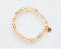 citrine crystal stacking bracelets for women small gemstone bracelet beaded jewelry manifestation energy bracelet