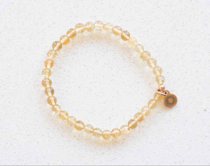 citrine crystal stacking bracelets for women small gemstone bracelet beaded jewelry manifestation energy bracelet