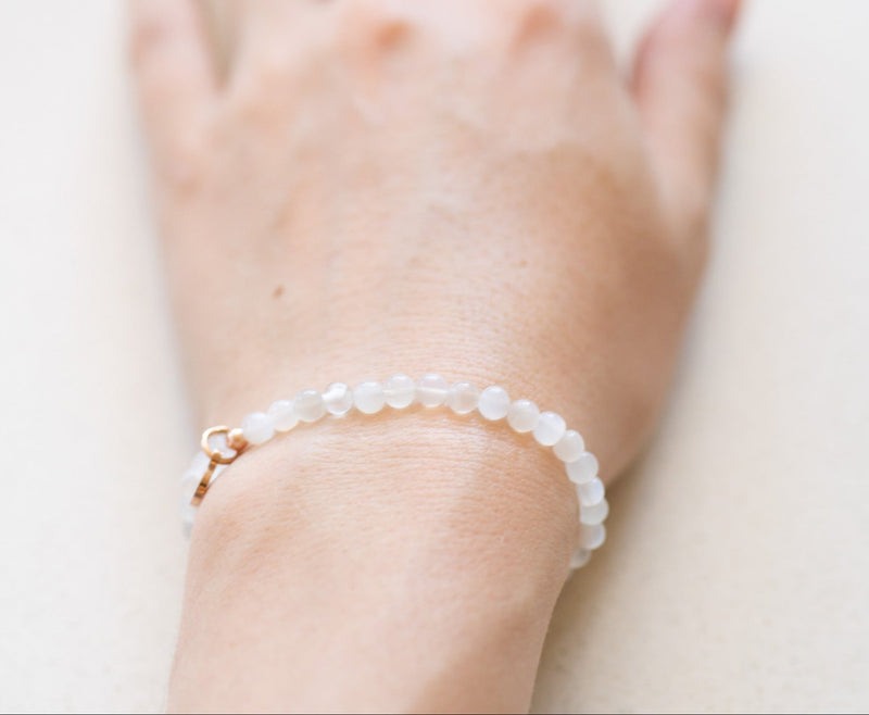 moonstone bracelet energy clearing jewelry beaded stacking bracelets for women