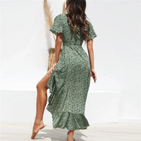 maxi dress floral dresses women's clothing summer dresses beach coverups flowing feminine dresses long wrap dress