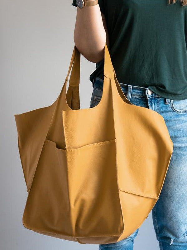 oversized tote bag faux leather bags huge tote bags for women brown leather shoulder bag purses for errands large capacity stylish bags