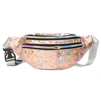 metallic cross body bag hip bag belt bag fanny pack for women shiny metallic bags