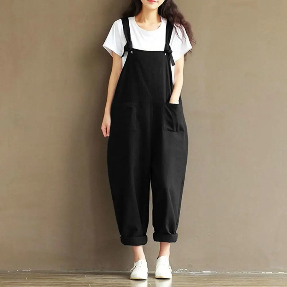 stretchy jumpsuits for women pocket jumpsuit summer loose romper artist jumpsuit utility jumpsuits women's