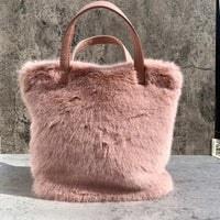 mini fur purse small faux fur handbag for women chain strap bags furry fuzzy bags cute fur bags