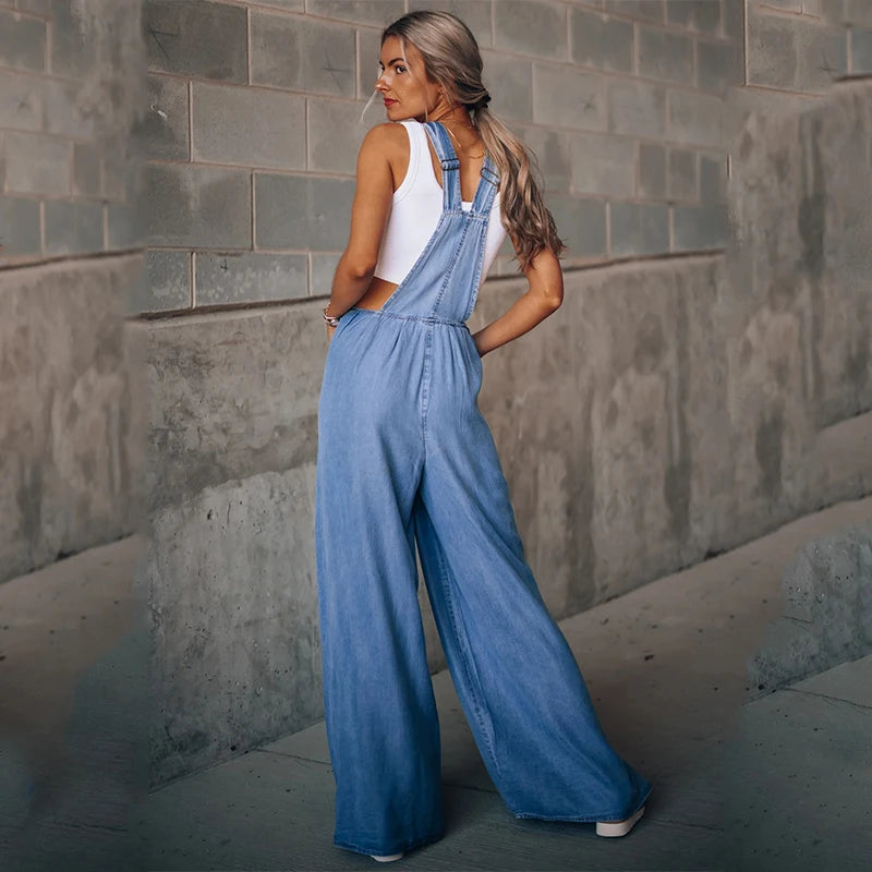 women's denim overalls wide leg jumpsuits denim jumpsuit wide leg overalls wide leg denim