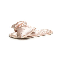 Satin Bow Slippers