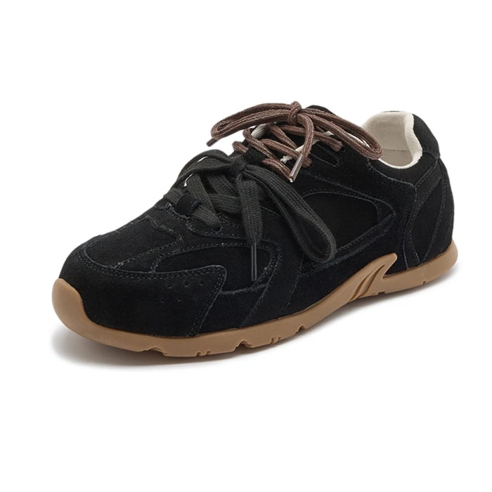 suede sneakers german training shoes for women split leather stylish sneakers for daily wear