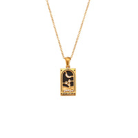 tarot card jewelry tarot pendant necklaces for women gold witch jewelry enamel pendant necklaces