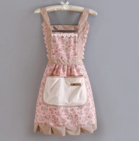 cute girly short apron for women feminine women's cooking aprons kitchen dress