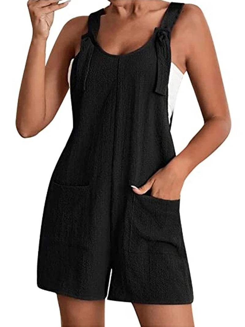 short romper women's playsuit summer jumpsuits with pockets cute rompers for women