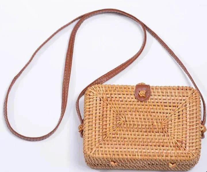 round woven rattan handbags for women summer purses small bags round purse wooden bags vacation purses small bag