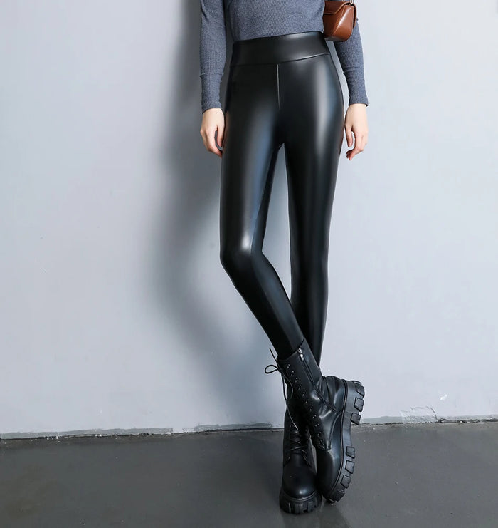 skinny faux leather leggings womens black shiny leggings sexy womens leggings stylish leggings