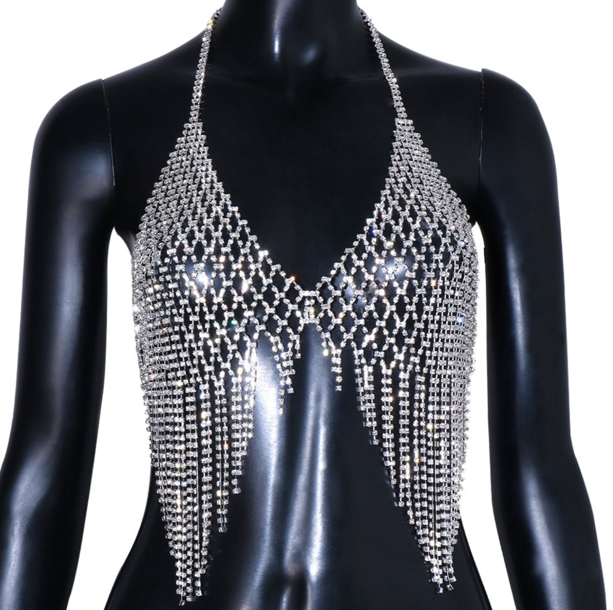 Rhinestone Crop Top