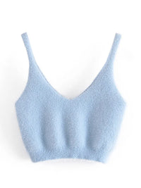 fuzzy knit matching set women's loungewear sets knit crop top fuzzy knit shorts set