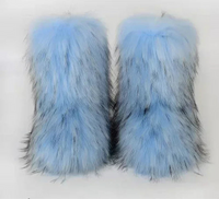 sasquatch faux fur boots for women winter furry yeti boots