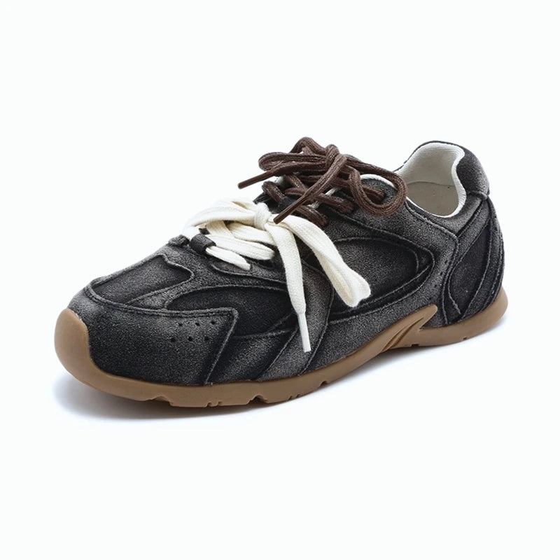 suede sneakers german training shoes for women split leather stylish sneakers for daily wear